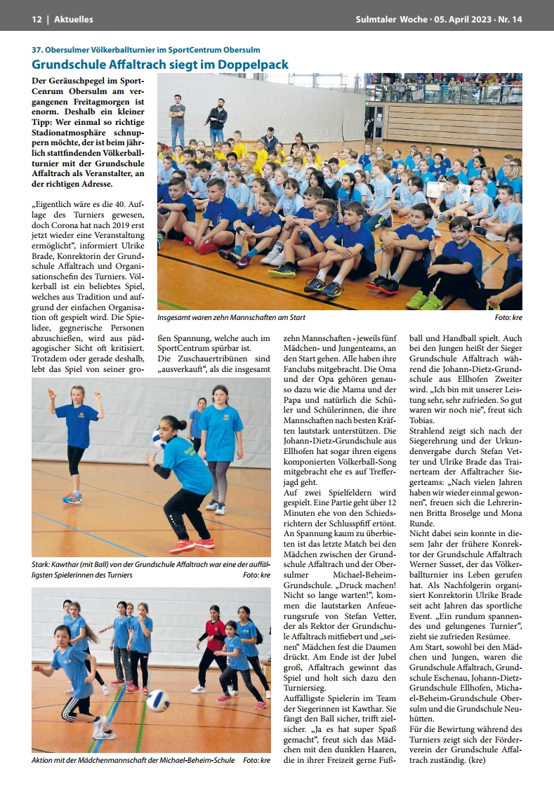 foto vom Zeitungsbericht aus sulmtal.de